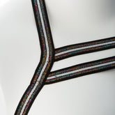 Gender Fluid Silver Lining Stretch Body Harness Multi-Color Womens Harnesses